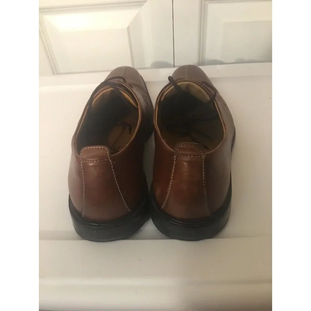 COLE HAAN Beckett Center Seam Cognac Lace Up Mens Dress Shoes Oxfords 10M C06400